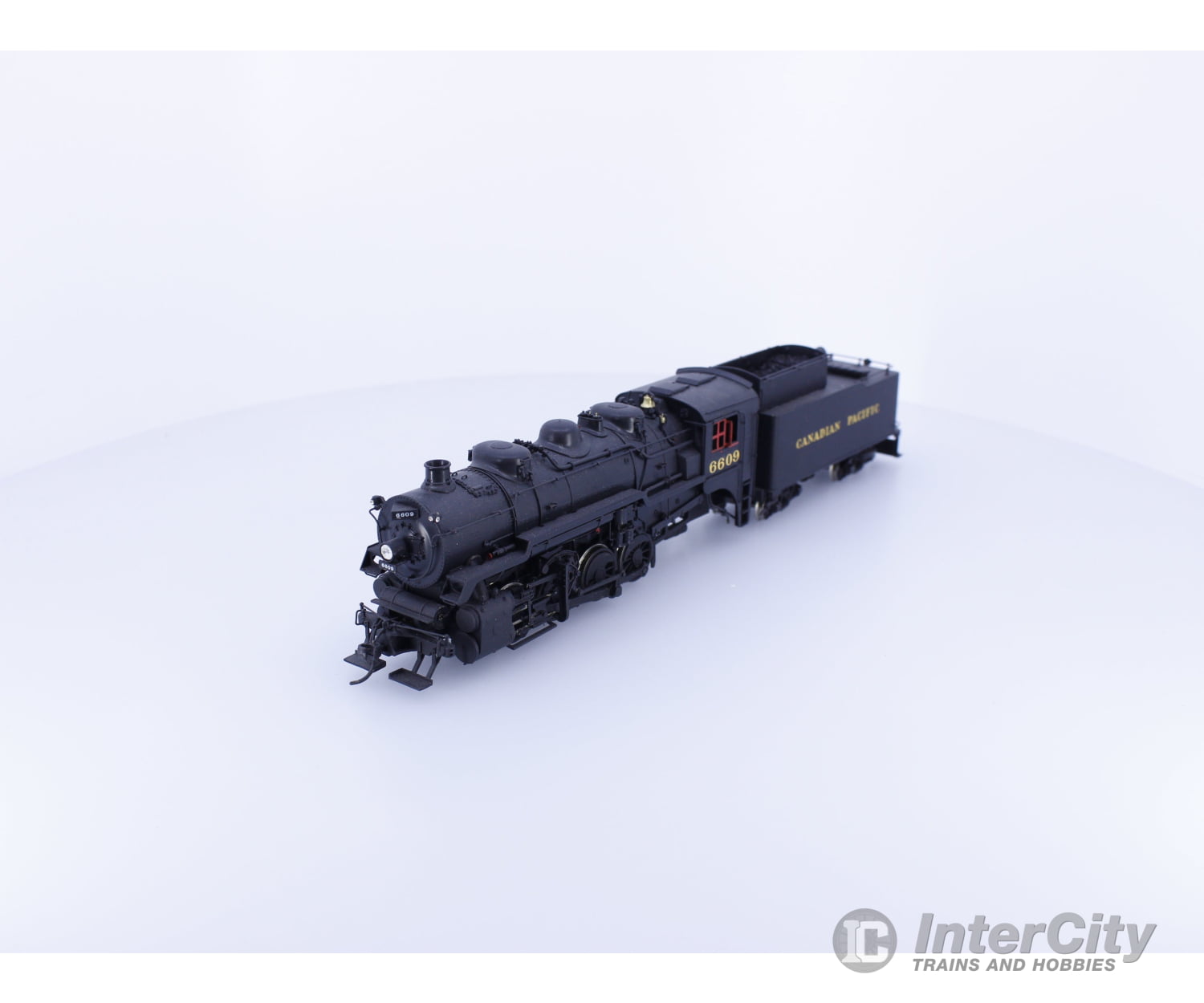 Van Hobbies CPR080V5A HO Brass 0-8-0 V-5a Steam Locomotive Painted Canadian Pacific (CP) 6609 Analog DC Locomotives
