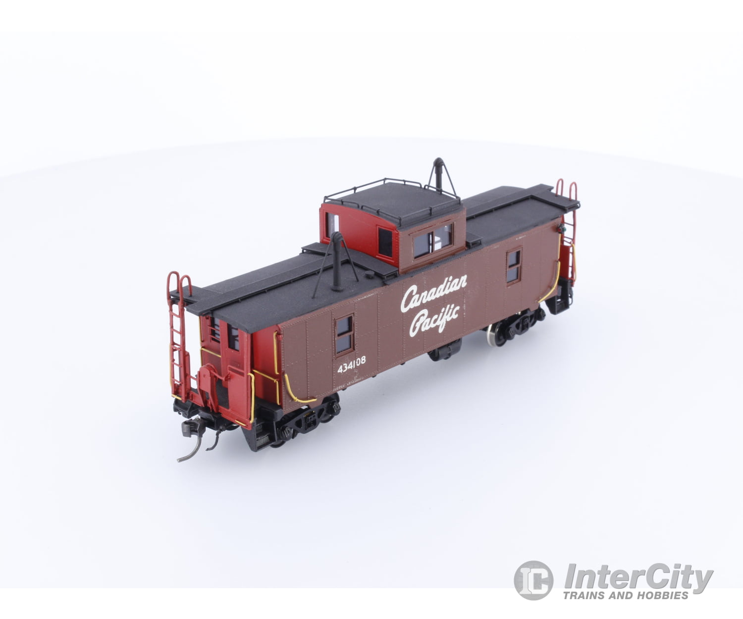 Van Hobbies CPR2WRSSCAB HO Brass 2 Window Riveted Steel Side Caboose Painted Canadian Pacific (CP) 434108 Freight Cars