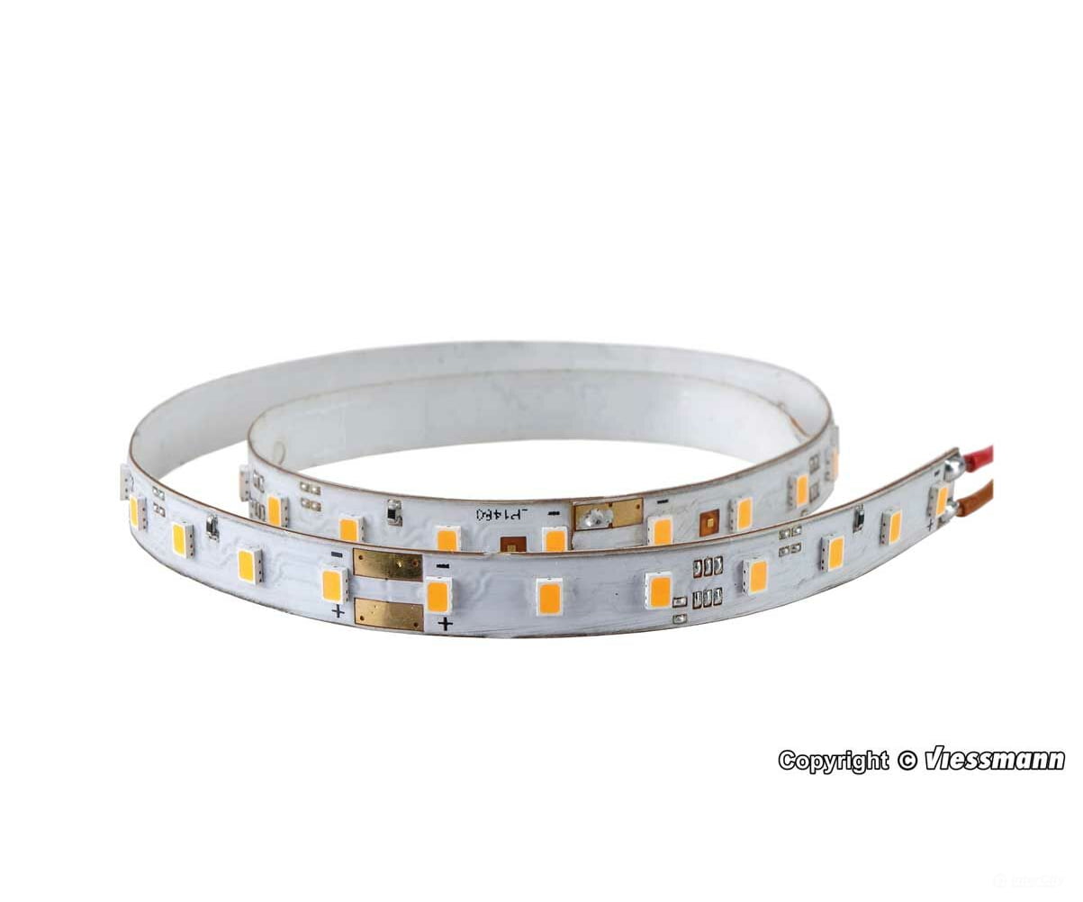 Viessmann 5086 Self-Adhesive 24V Led Light Strips With Resistors 5/16 .8Cm Wide -- 2000K Warm White