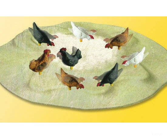 Viessmann HO 1528 Animated Chickens Pecking - 16V AC/DC Figures