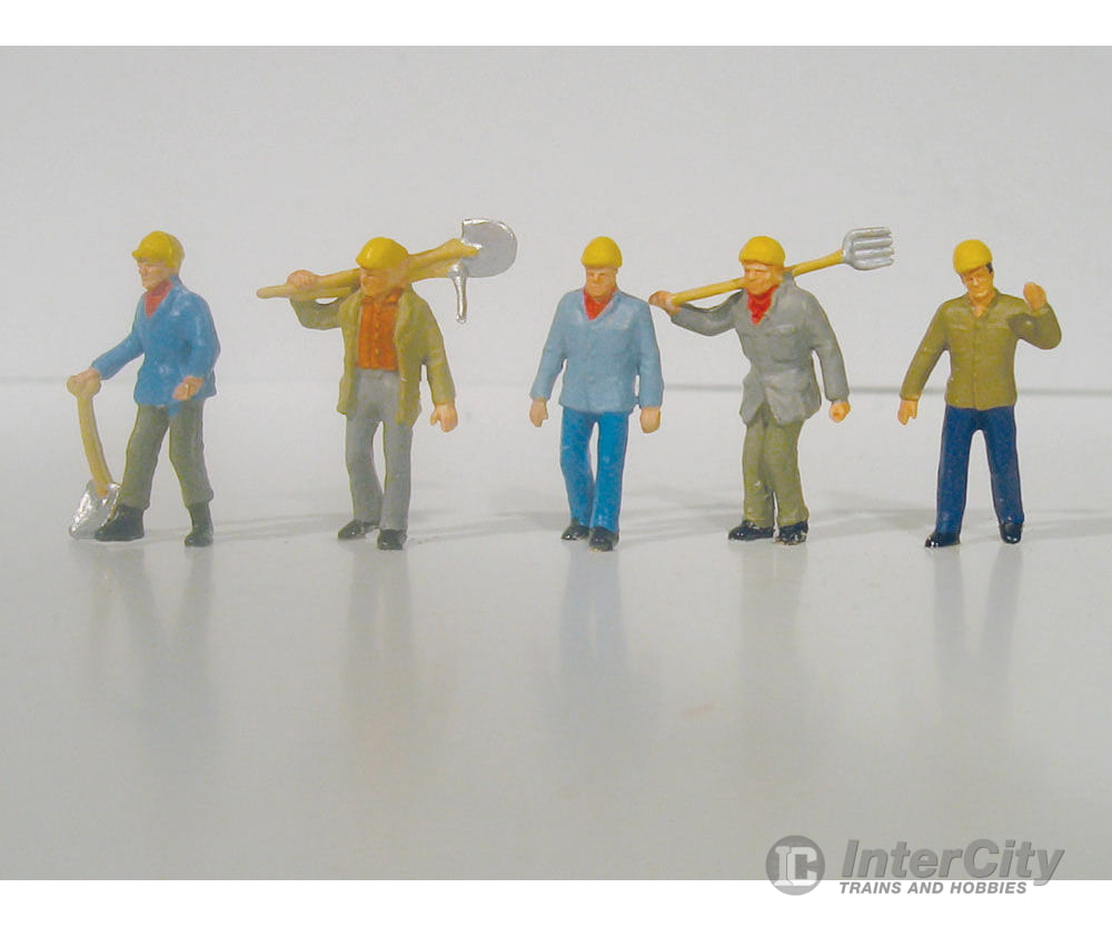 Vollmer Gmbh Ho 2237 Construction Workers -- Road Building Gang Pkg(5) Figures
