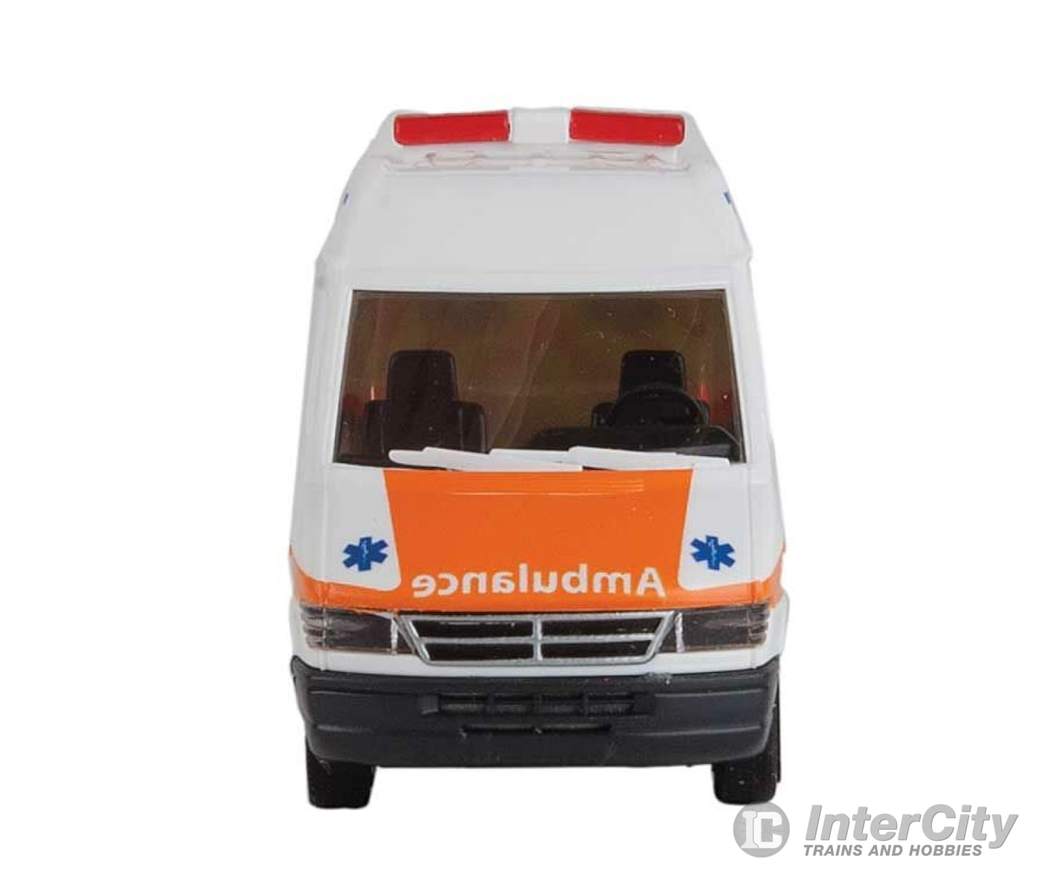 Walthers 12201 Service Van - Assembled -- Ambulance (White Orange Blue) Cars & Trucks