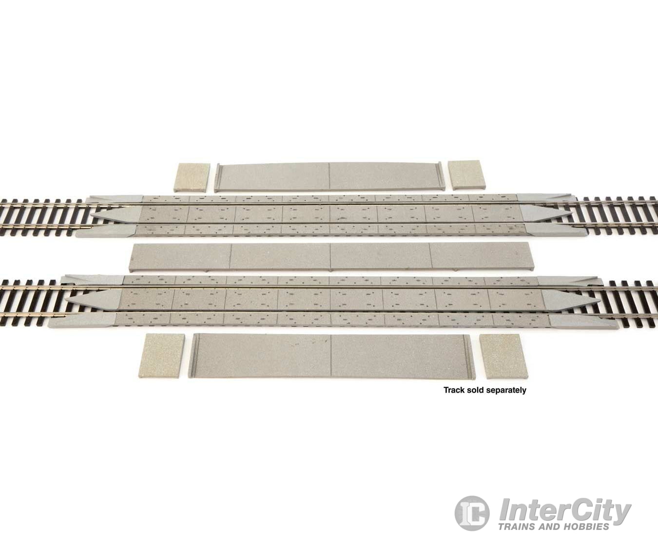 Walthers 83115 Modern Concrete Crossing W/Rerailer Ends -- Kit Track & Turnouts