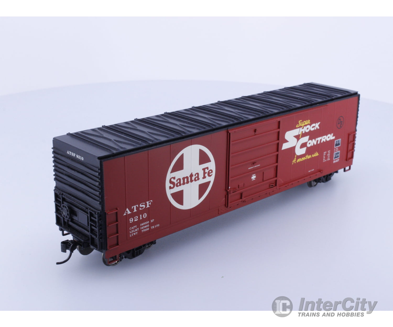 Walthers 910-1913 HO 50’ Evans Smoothside Box Car Atchison Topeka and Santa Fe (ATSF) 9210 Freight Cars