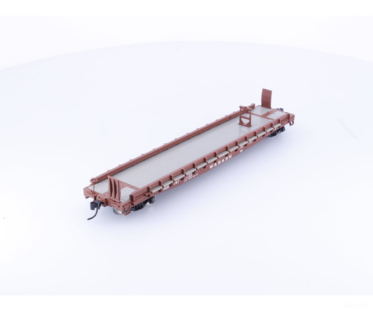 Walthers 910-5138 HO 53’ GSC Piggyback Service Flatcar Wabash Railroad (WAB) 147 - Freight Cars