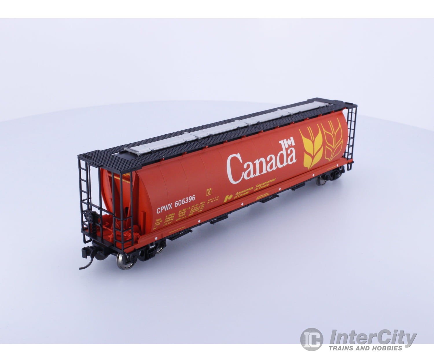 Walthers 910-7157 HO 59’ Cylindrical Hopper Canadian Wheat Board Canadian Pacific (CP) 606396 Freight Cars