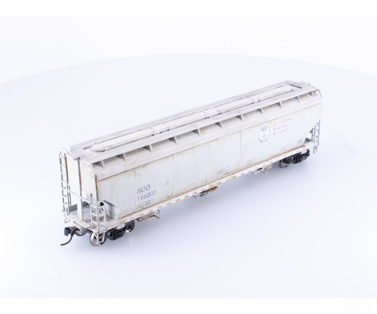 Walthers 910-7612 HO 60’ NSC 5150 3 Bay Covered Hopper Weathered - Analog Throttles & Power
