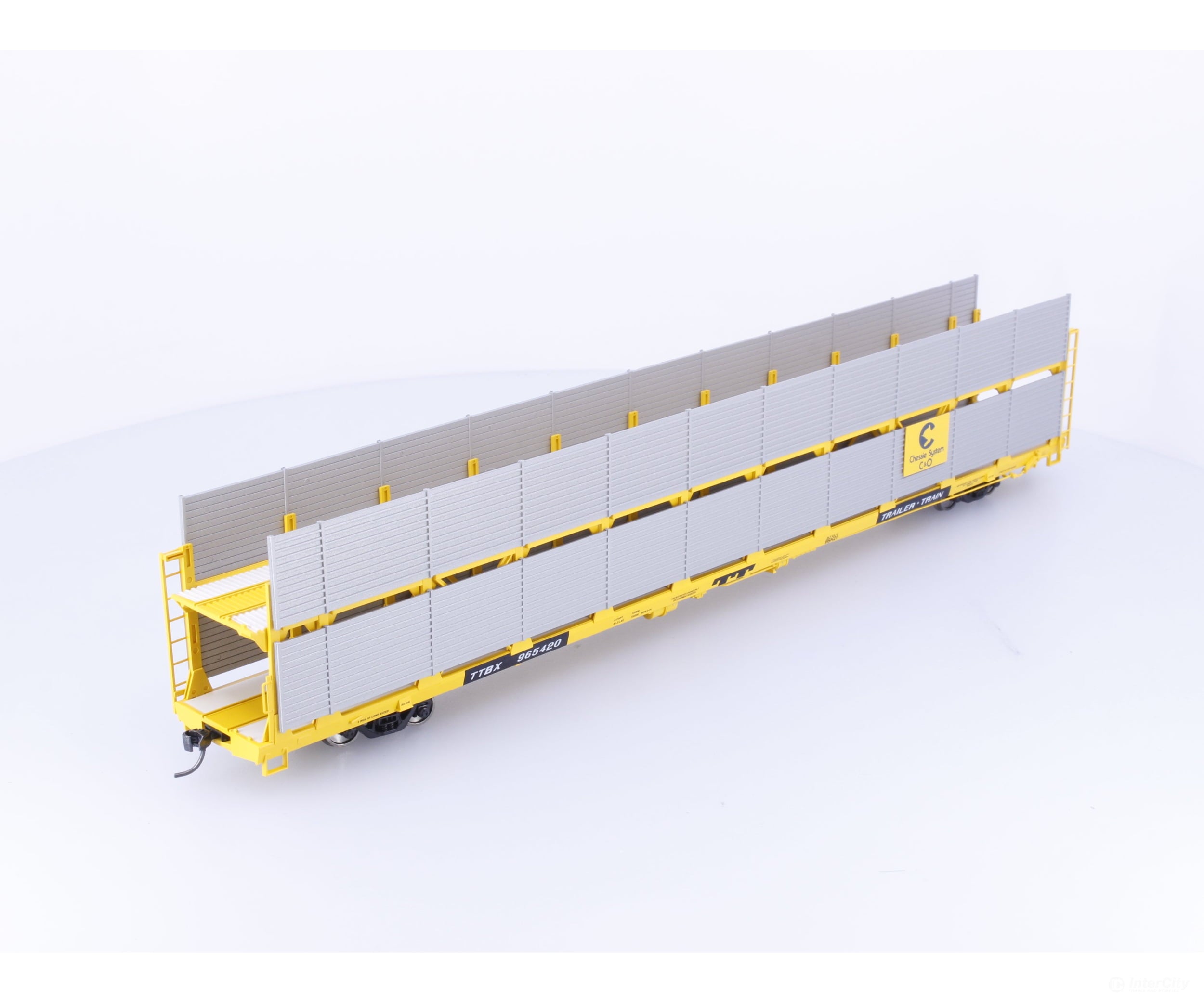 Walthers 910-8105 HO 89’ Bi-Level Shielded Auto Rack Chessie Chesapeake and Ohio (CO) 965420 - Freight Cars