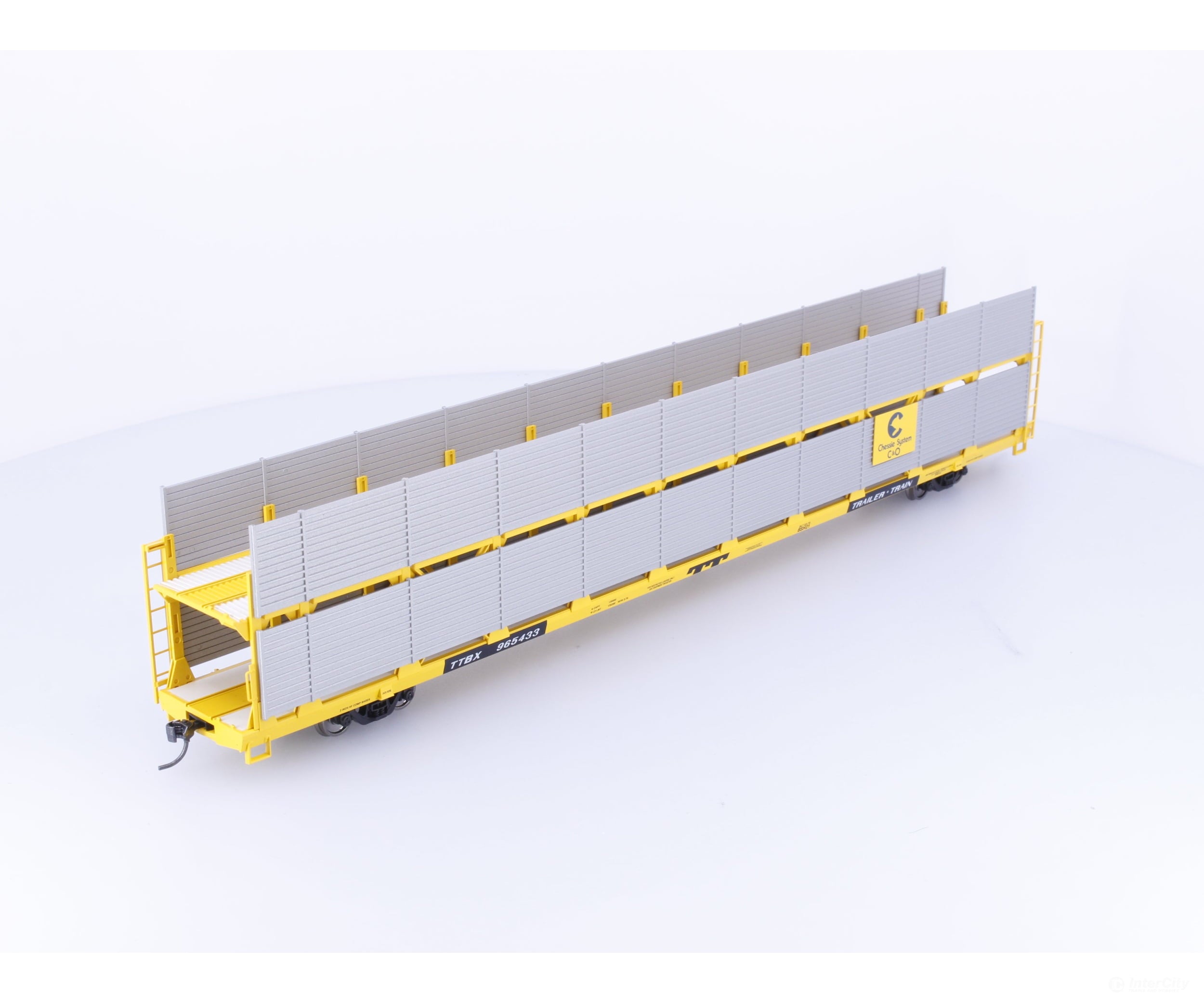 Walthers 910-8106 HO 89’ Bi-Level Shielded Auto Rack Chessie Chesapeake and Ohio (CO) 965433 - Freight Cars