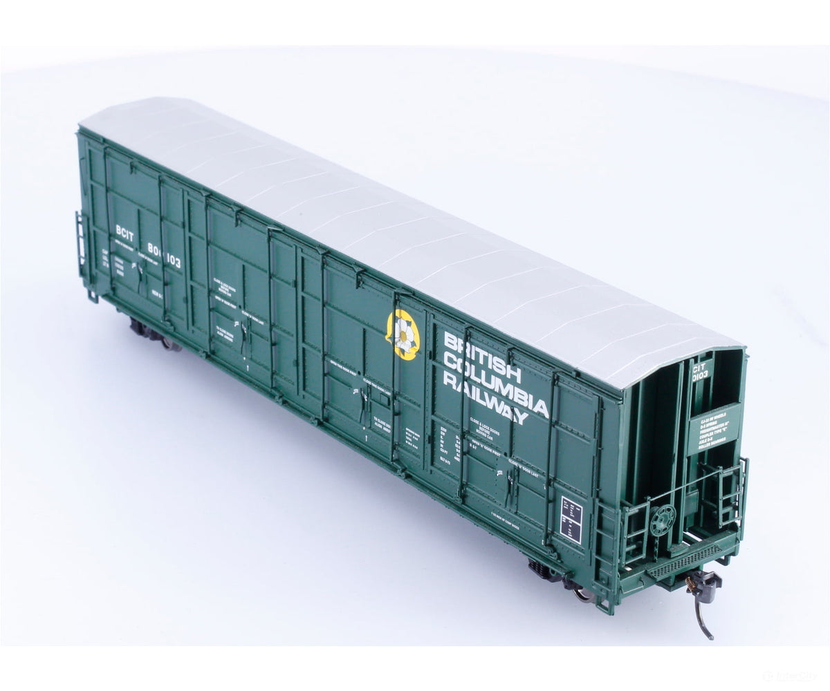 Walthers 920-101902 HO 56’ Thrall All-Door Box Car British Columbia Railway (BCOL) 800103 - Freight Cars