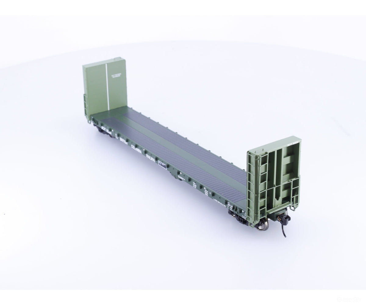 Walthers 920-104314 HO 50’ CC&F Bulkhead Flatcar BC Rail (BCOL) 16324 - Freight Cars