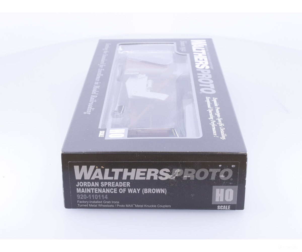 Walthers 920-110114 HO Jordan Spreader Maintenance of Way (Brown) - Freight Cars