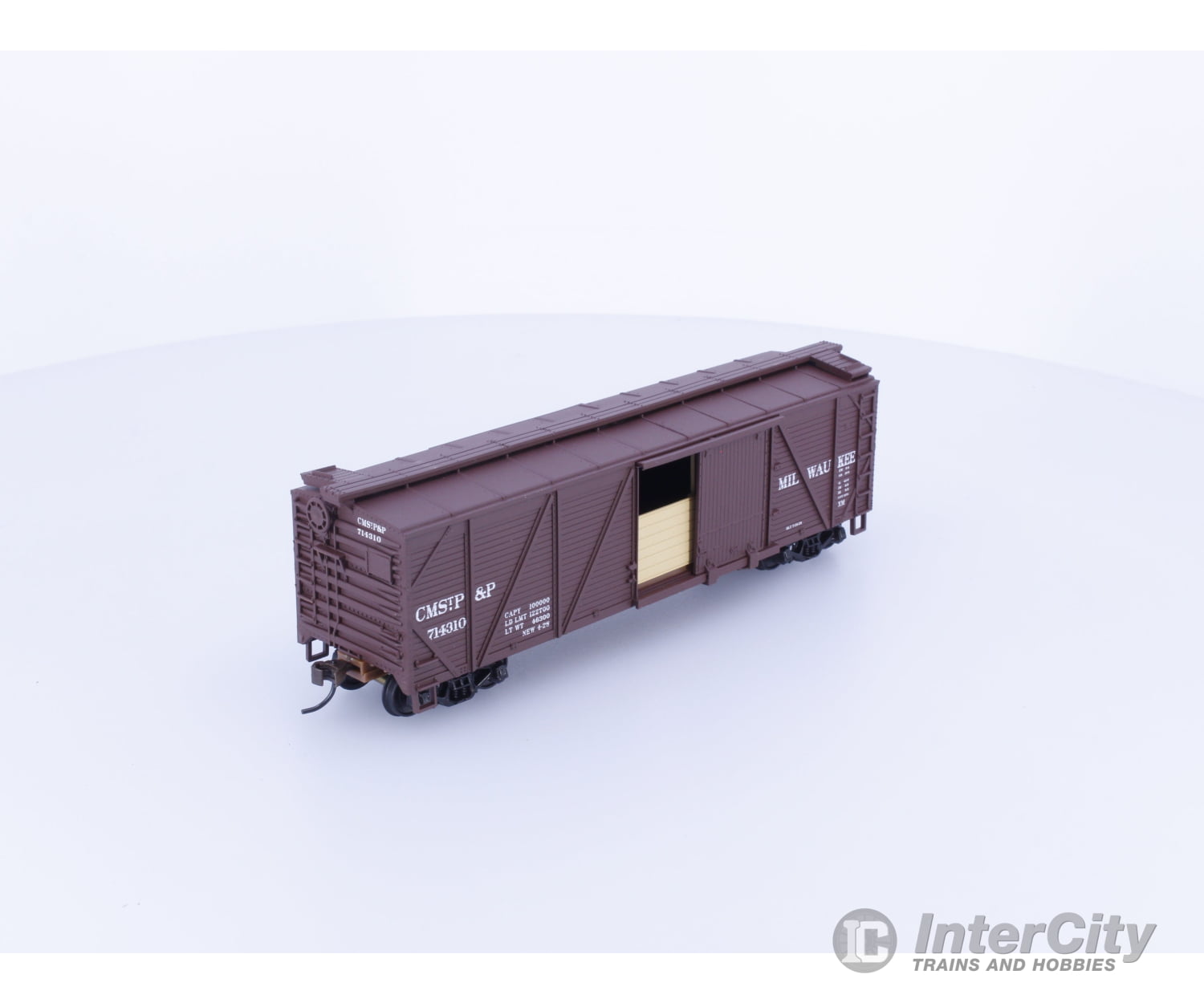 Walthers 932-2124 HO 40’ Wood Box Car Milwaukee Road (MILW) 714310 Freight Cars