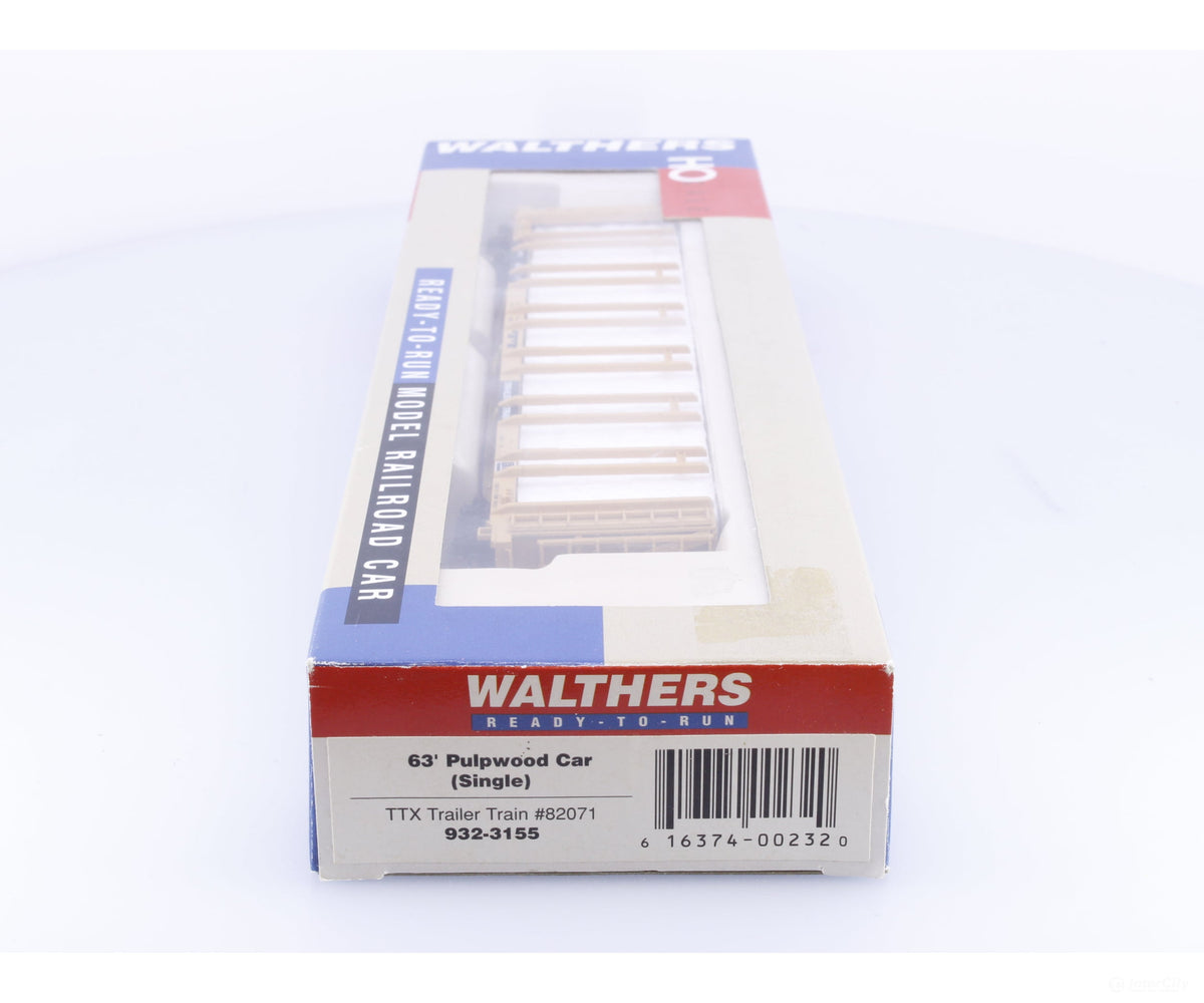 Walthers 932-3155 HO 63’ Pulpwood Car Single Trailer Train TTX Corp. (TTX) 82071 - Freight Cars