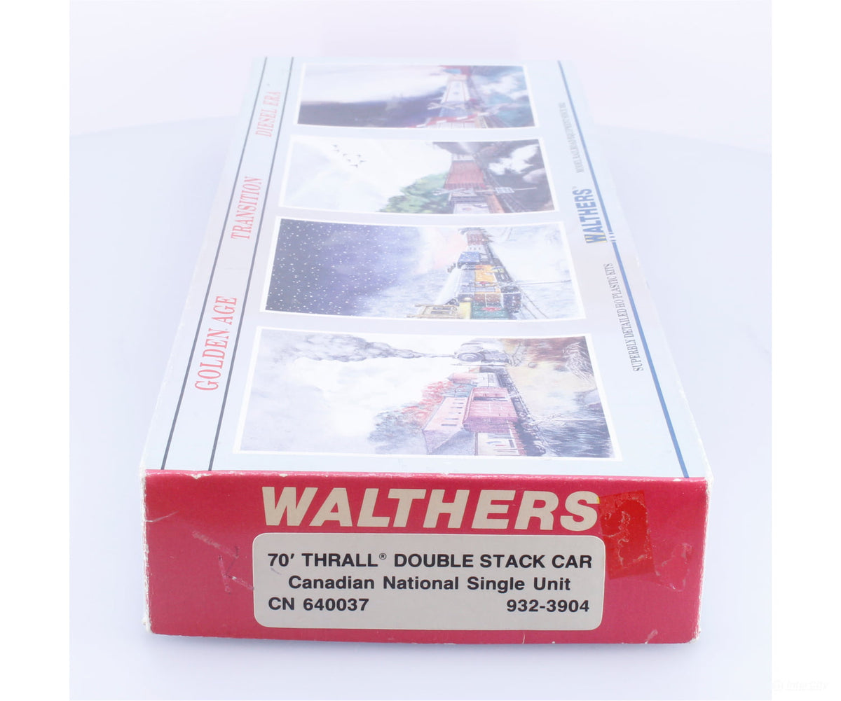 Walthers 932-3904 HO 70’ Thrall Double Stack Car Kit Canadian National (CN) 640037 - Freight Cars