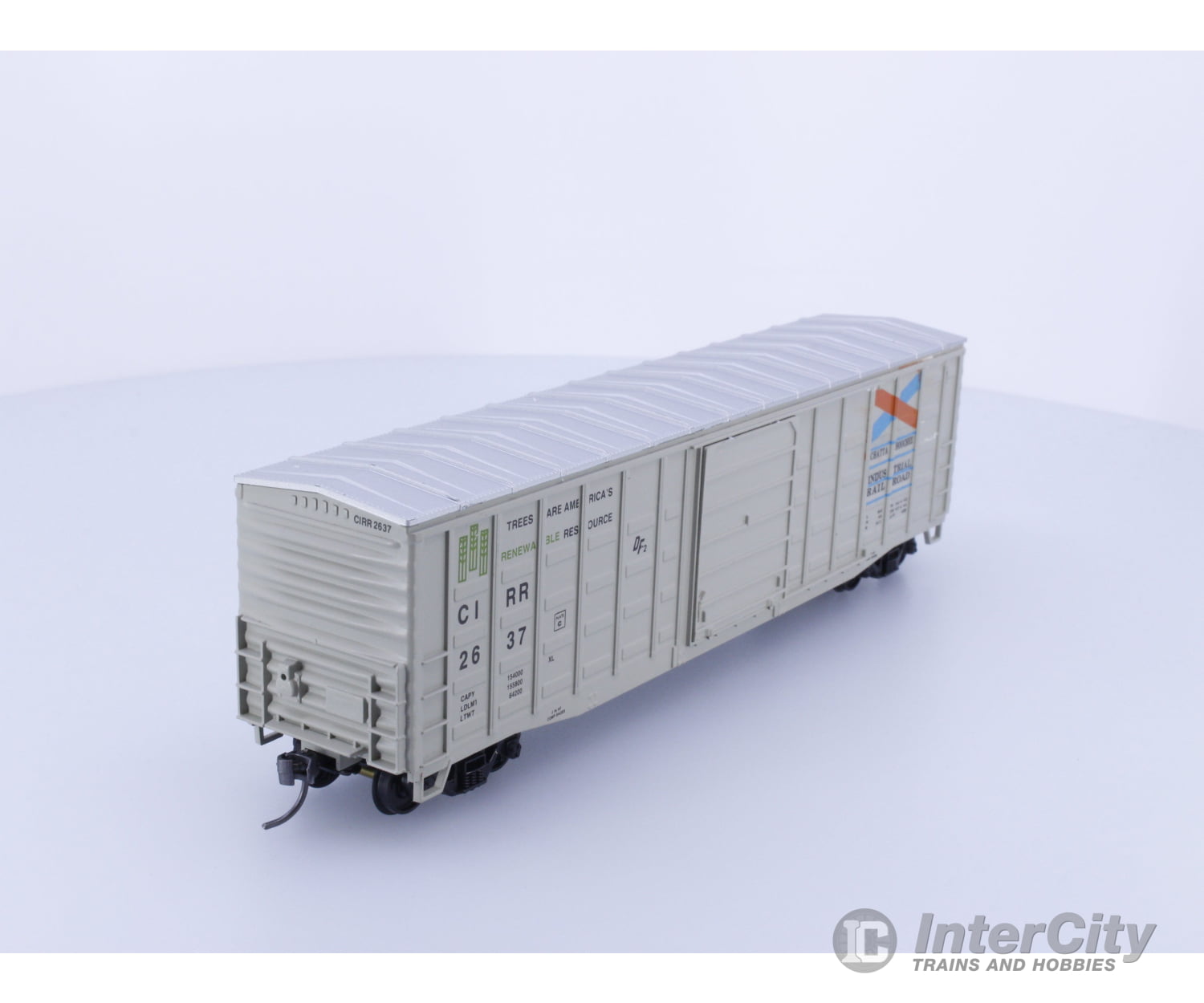 Walthers 932-4710 HO 50’ Waffle Side Box Car CHATTAHOOCHEE INDUSTRIAL 2637 Freight Cars