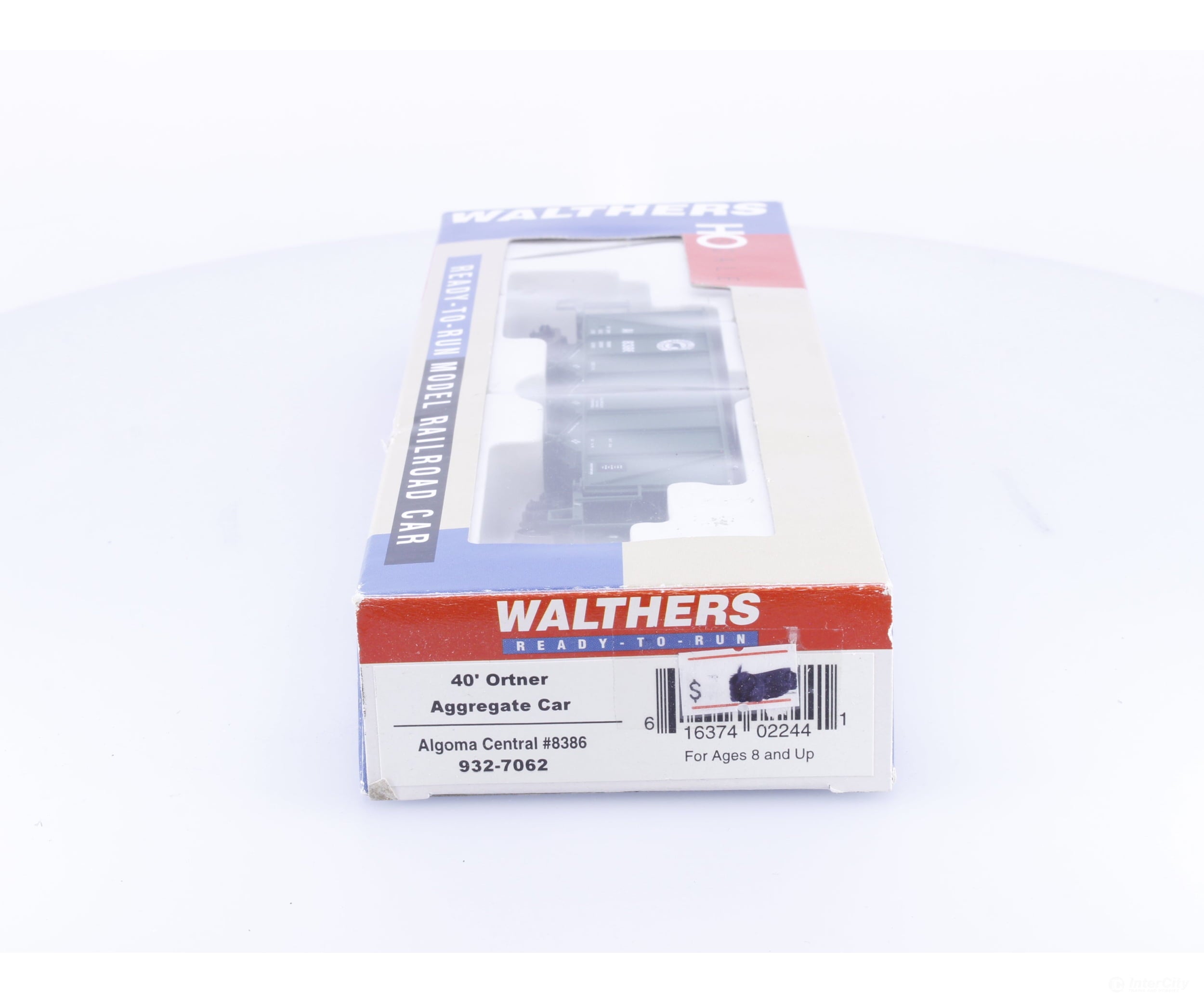 Walthers 932-7062 HO 40’ Ortner Aggregate Car Algoma Central (AC) 8386 - Freight Cars