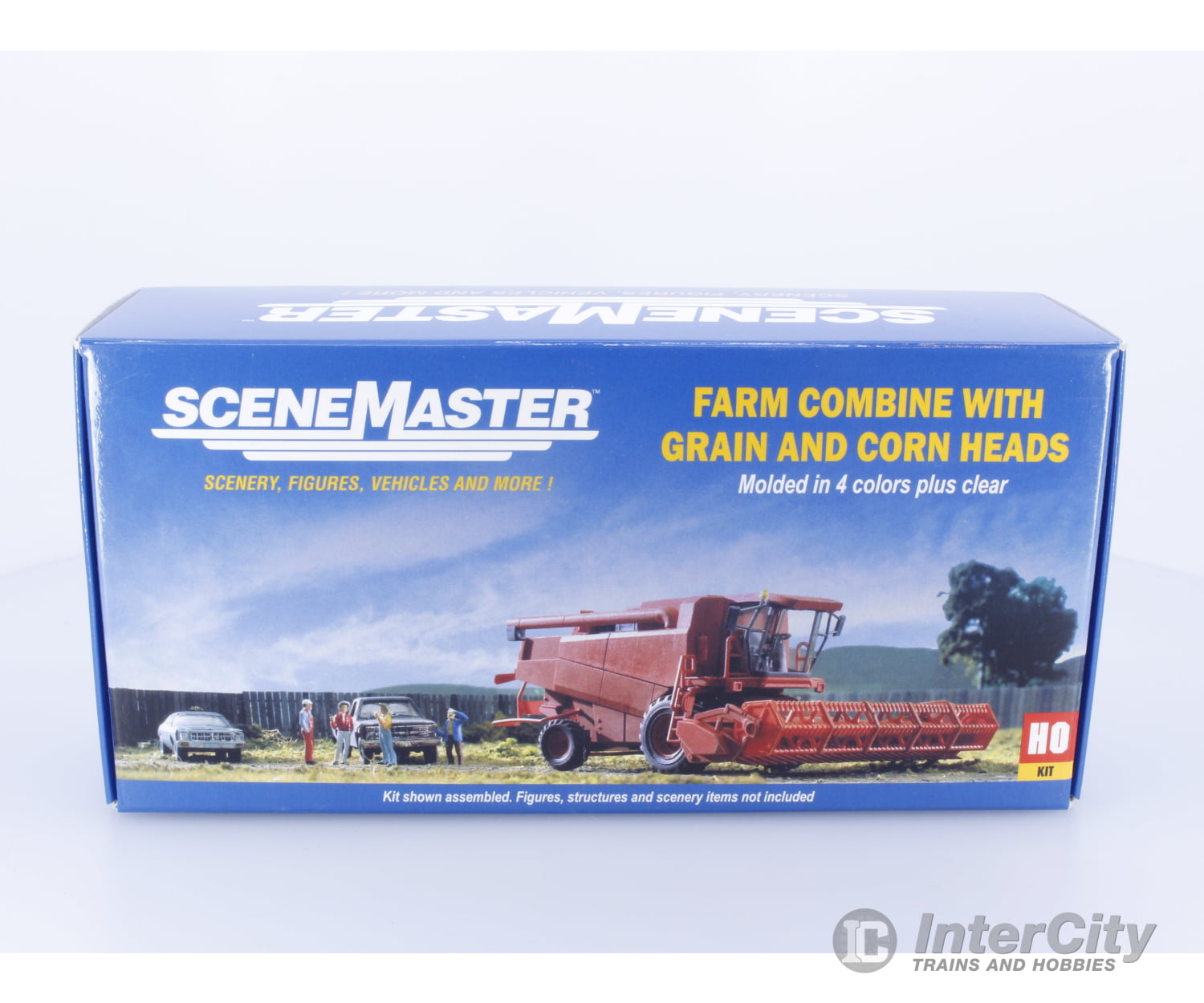 Walthers 949-11003 Ho Farm Combine With Grain And Corn Heads Vehicles