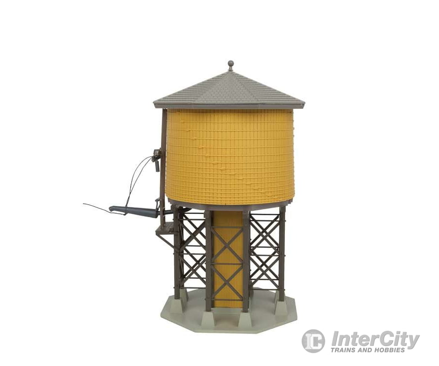 Walthers Cornerstone 2813 Wood Water Tank - Built-Ups -- Assembled Yellow Ochre 3-1/2 X 3-7/8