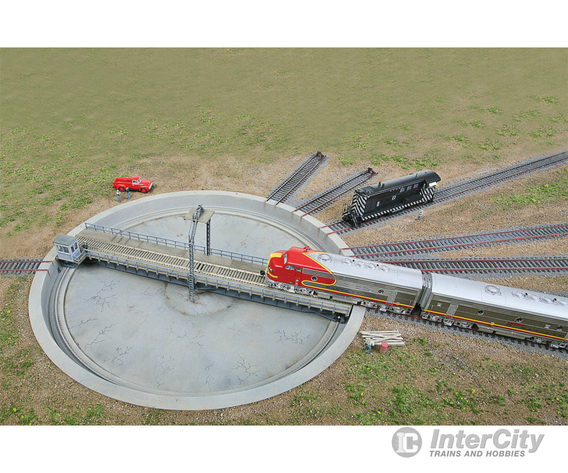Walthers Cornerstone 2851 Motorized 110 Turntable -- Assembled - 16-7/16 41.7Cm Overall Diameter