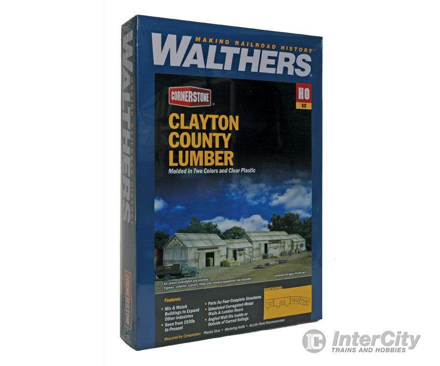 Walthers Cornerstone 2911 Clayton County Lumber -- Kit Structures