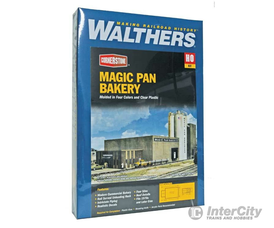 Walthers Cornerstone 2915 Magic Pan Commercial Bakery -- Kit - 16 X 8 3-1/2’ 40.6 20.3 8.8Cm