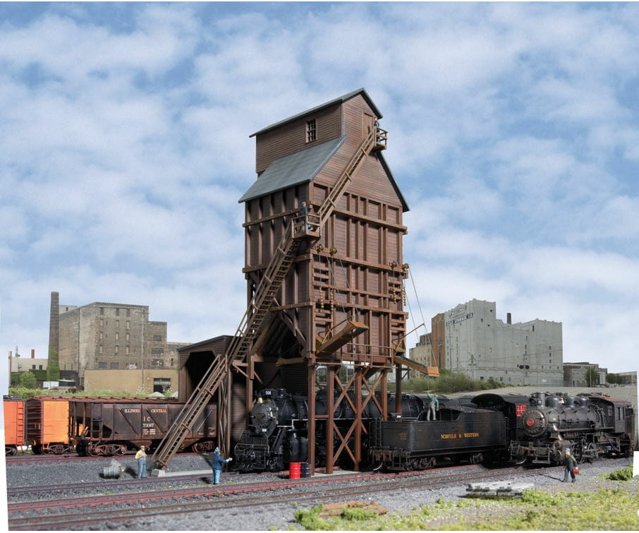Walthers Cornerstone 2922 Wood Coaling Tower -- Kit - 7-1/2 X 6-1/2 10-5/8’ 19.1 16.5 27Cm