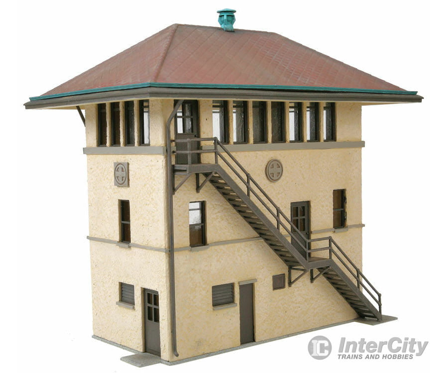 Walthers Cornerstone 2983 Santa Fe Interlocking Tower -- Kit - 2-7/8 X 4-7/8 5-1/8’ 7.3 12.3 13Cm