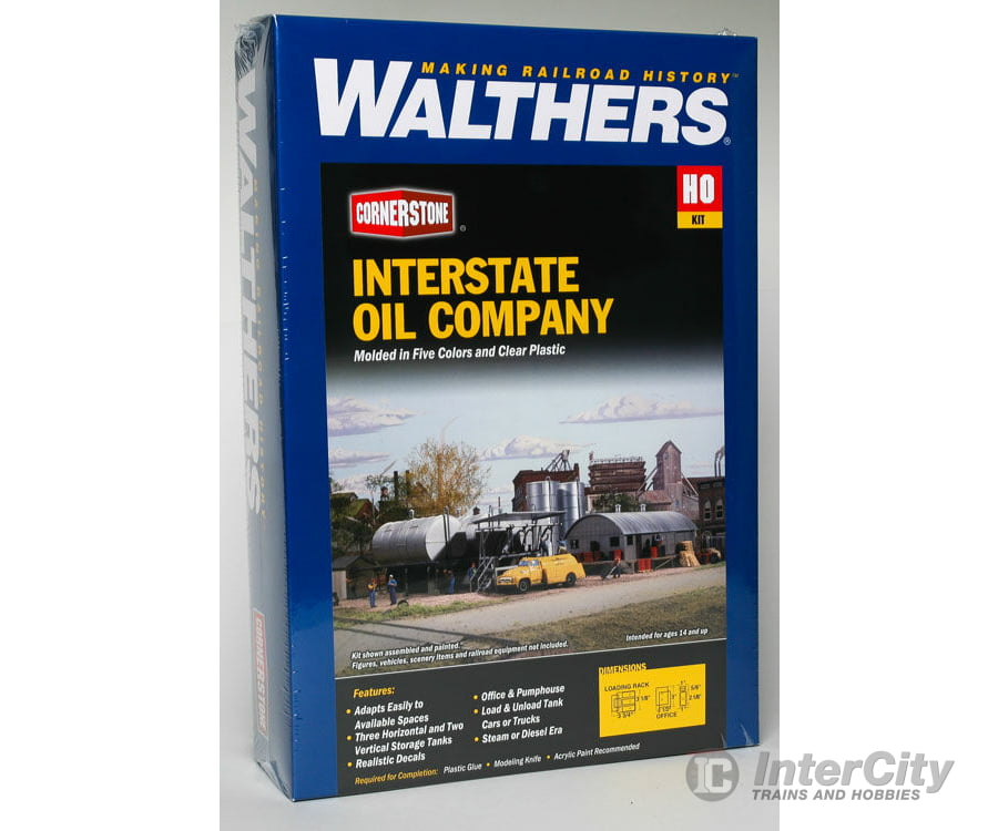 Walthers Cornerstone 3006 Interstate Fuel & Oil -- Kit Structures