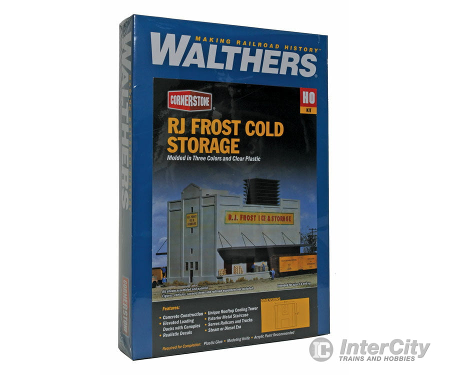Walthers Cornerstone 3020 Rj Frost Ice & Storage -- Kit - 11 X 11’ 28 28Cm Structures