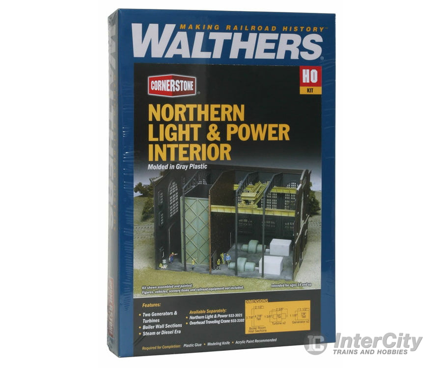 Walthers Cornerstone 3130 Interior Kit -- For Northern Light & Power Powerhouse Scenery Details