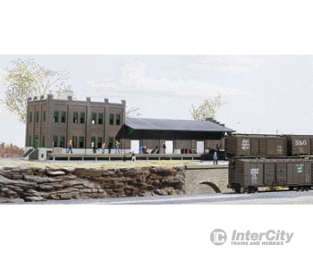 Walthers Cornerstone 3201 Water Street Freight Terminal -- Kit - 11 X 3-1/2’ 27.5 8.7Cm Structures