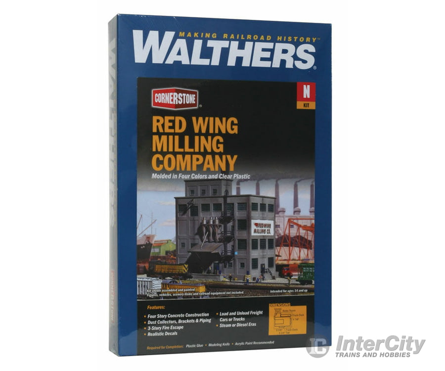 Walthers Cornerstone 3212 Red Wing Milling Co. -- Kit - 6-5/8 X 4-7/8’ 16.5 12Cm Structures