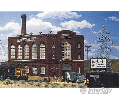 Walthers Cornerstone 3214 Northern Light & Power Powerhouse -- Kit - 6-5/8 X 4-1/8’ 17 10.5Cm