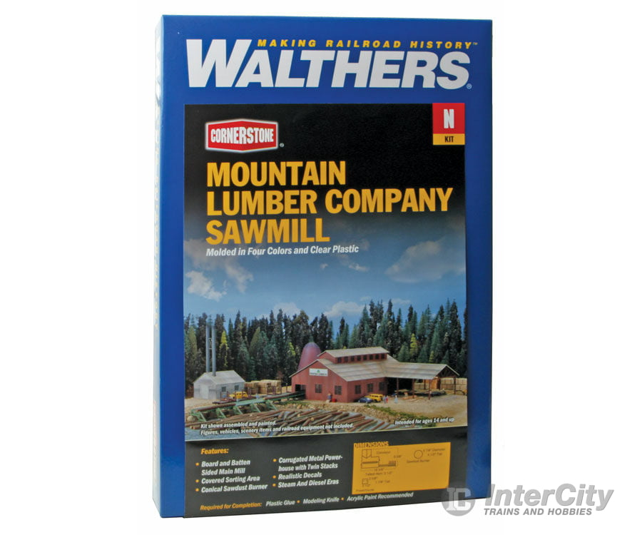 Walthers Cornerstone 3236 Mountain Lumber Company Sawmill -- Kit Structures