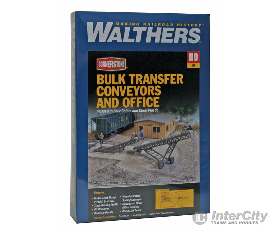 Walthers Cornerstone 3519 Bulk Transfer Conveyor Pkg(2) -- Kit - Conveyor: 9-11/16 X 5-3/8’ 24.6