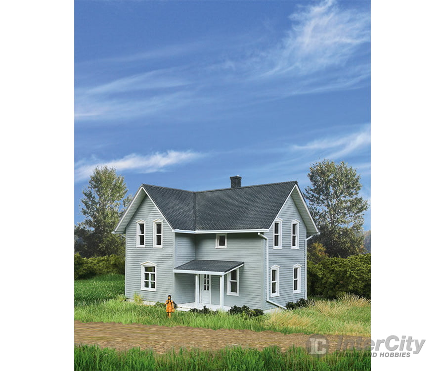 Walthers Cornerstone 3789 Tillman Farm House -- Kit - 4-11/16 X 4-1/4 4-3/8 11.9 10.7 11.1Cm