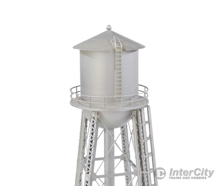 Walthers Cornerstone 3833 Vintage Water Tower -- Assembled - Silver 2-3/8 X 7’ 6 17.7Cm Structures