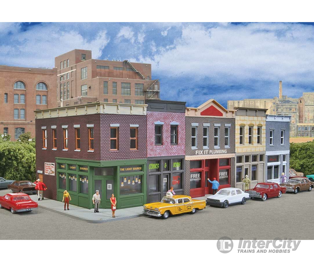 Walthers Cornerstone 3850 Merchant’s Row I -- Kit - 7-1/2 X 3-1/2 2-5/16’ 19 8.8 5.8Cm Structures