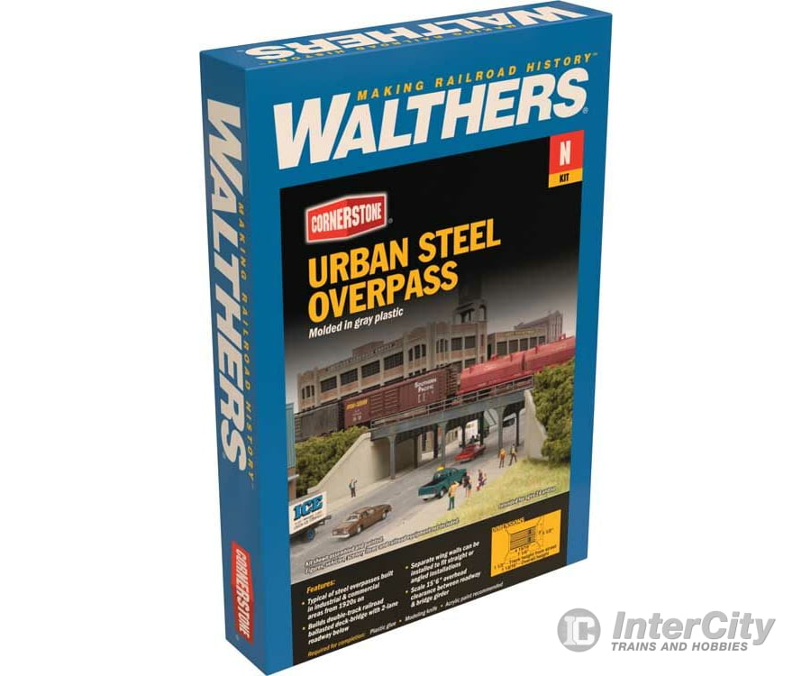 Walthers Cornerstone 3871 Urban Steel Overpass -- Kit Tunnels & Bridges