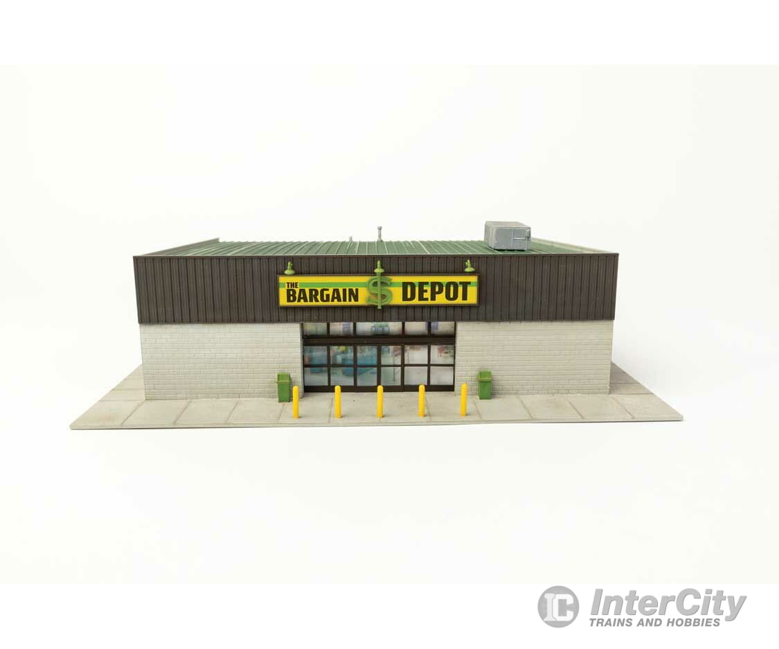 Walthers Cornerstone 4113 The Bargain Depot -- Kit - 8-9/16 X 9-15/16 2-7/8’ 22 25.2 7.3Cm