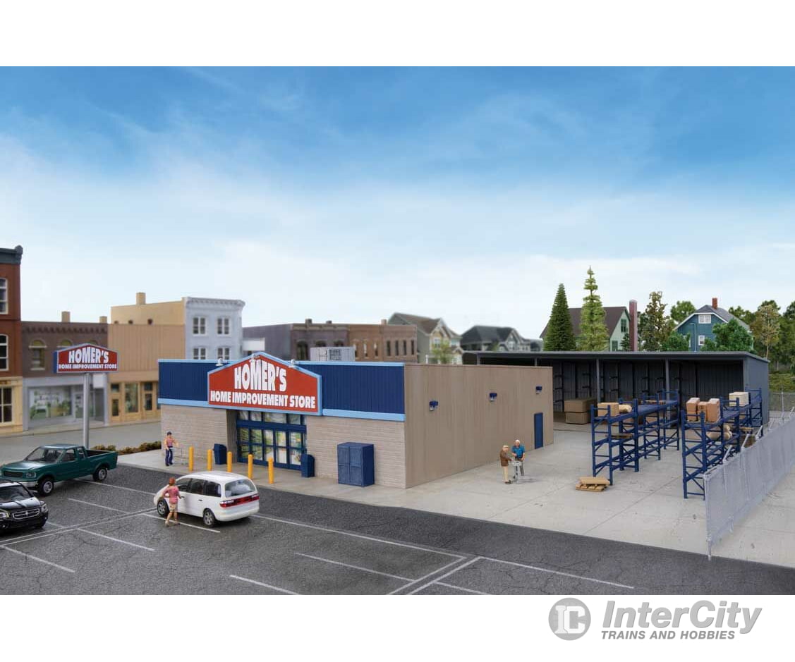 Walthers Cornerstone 4119 Hardware And Lumber Store -- Kit - Main Building: 8-7/8 X 9-15/16
