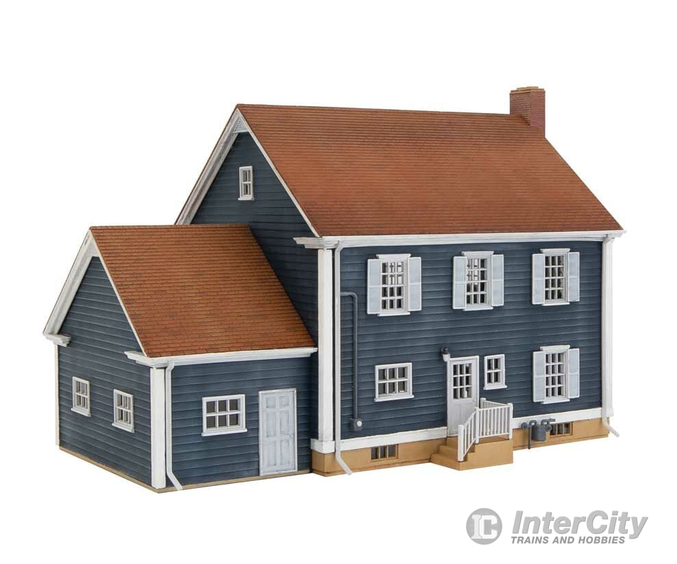 Walthers Cornerstone 4153 Colonial House -- Kit - 6-3/4 X 5 4-3/4’ 17.1 12.7 12Cm Structures