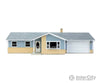 Walthers Cornerstone 4155 Ranch House With Attached 2-Car Garage -- Kit - 7-3/4 X 4-3/16 2-3/8’