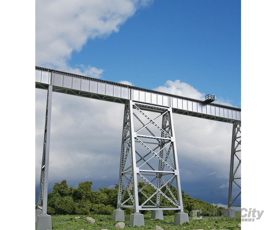 Walthers Cornerstone 4554 Steel Railroad Bridge Tower -- Kit - 4-7/16 X 4-1/2 11’ 11.3 11.4