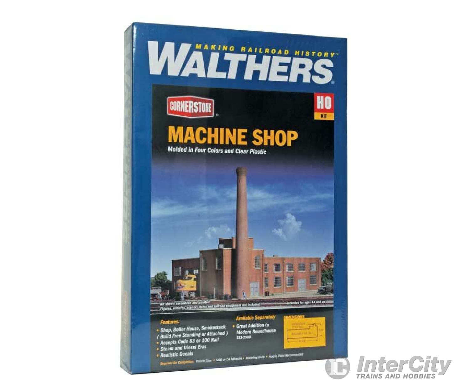 Walthers Cornerstone Ho 2902 Machine Shop -- Kit - 13-5/8 X 8-3/4 5-1/8 34.6 22.2 13Cm Structures