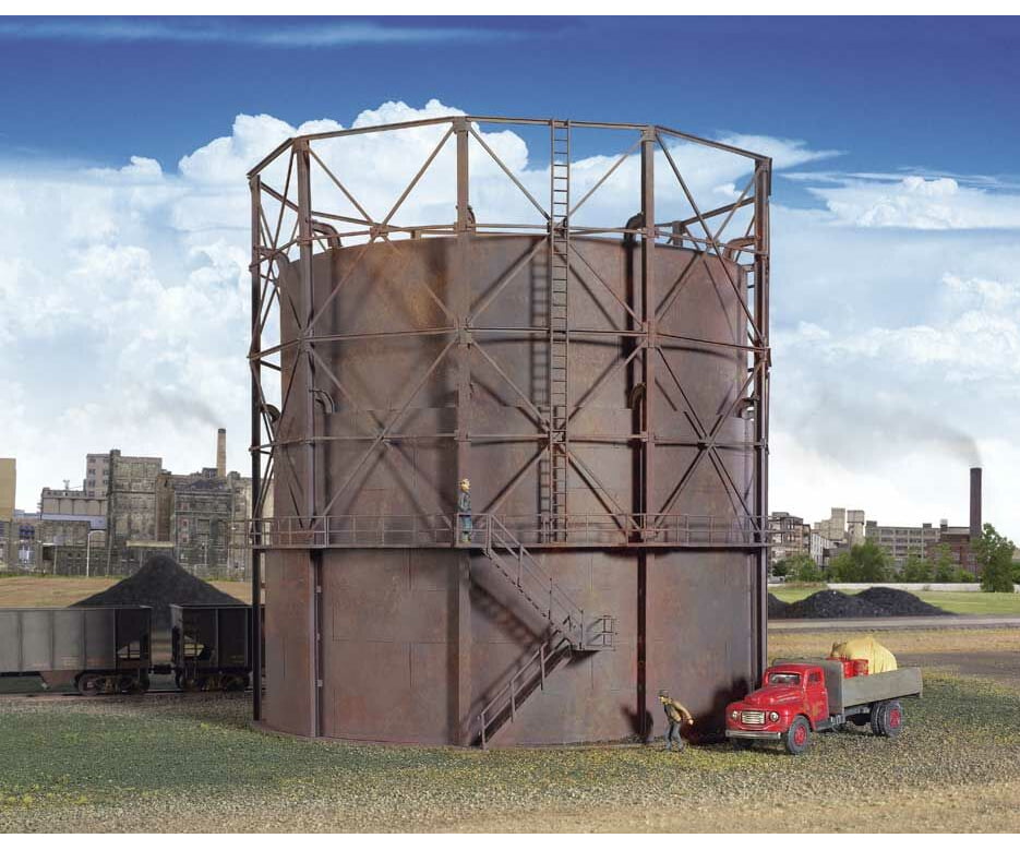 Walthers Cornerstone Ho 2907 Gas Storage Tank -- Kit - 9-7/8 24.6Cm Diameter X 9-1/8 22.8Cm Tall