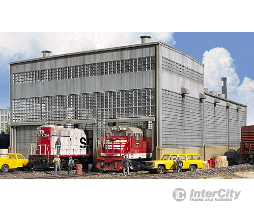 Walthers Cornerstone Ho 2916 Diesel House -- Kit - 9-1/4 X 16-7/8 6-1/2 23.5 42.8 16.4Cm Structures