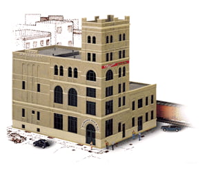 Walthers Cornerstone Ho 3024 Milwaukee Beer And Ale Brewery -- Kit - 12-3/8 X 10 12 31.4 25.4 30.5Cm