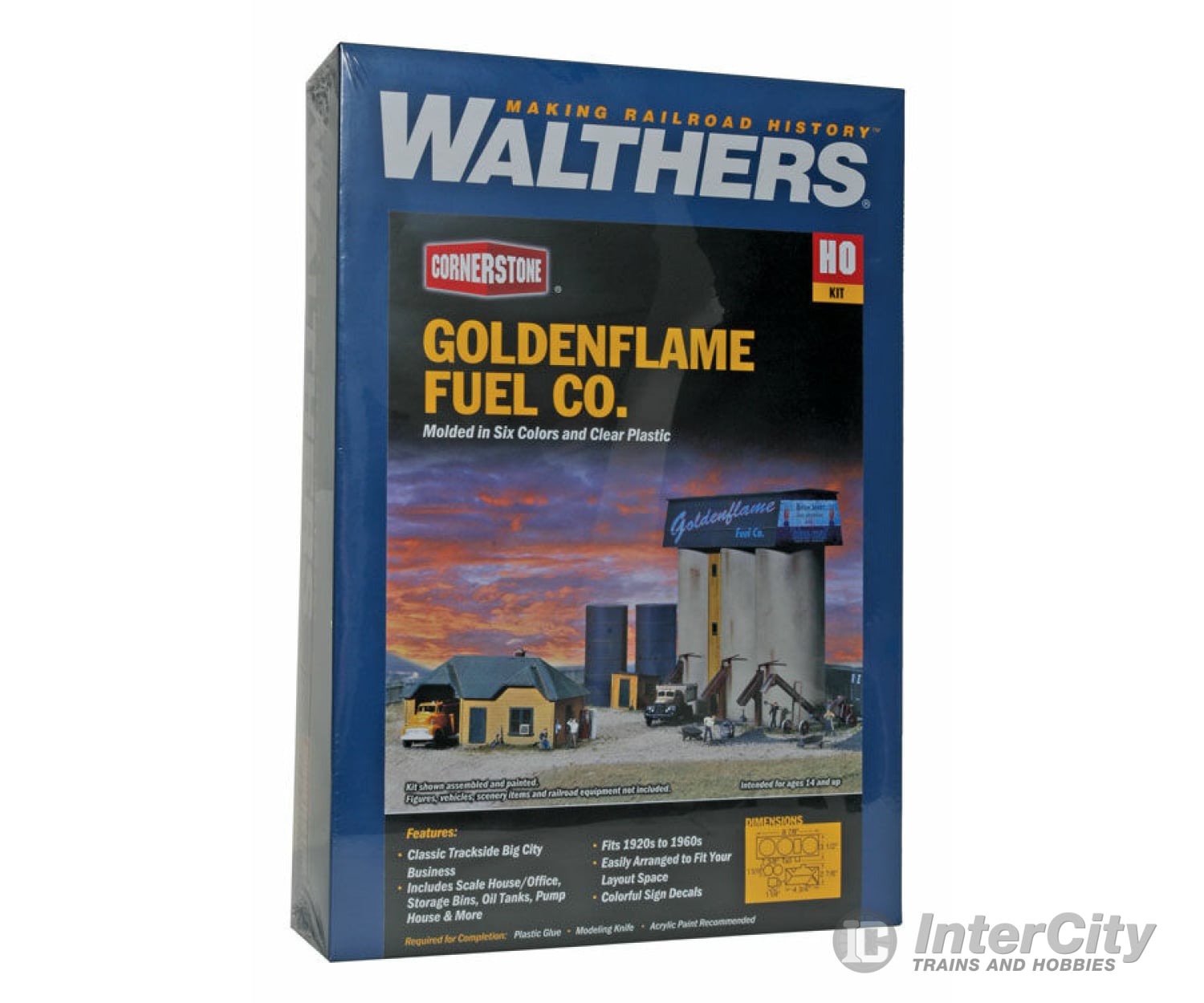 Walthers Cornerstone Ho 3087 Goldenflame Fuel Co. -- Kit Structures